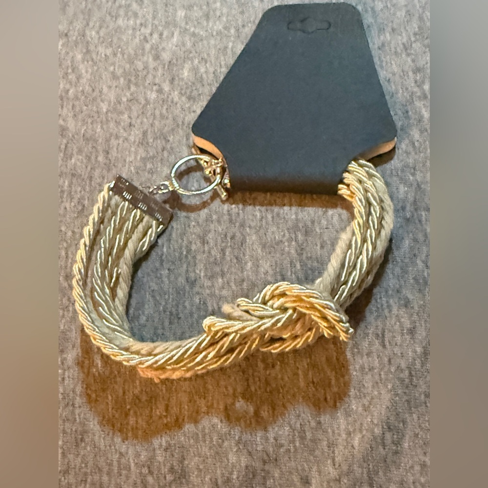 Cotton Rope Twisted Bracelet NWT